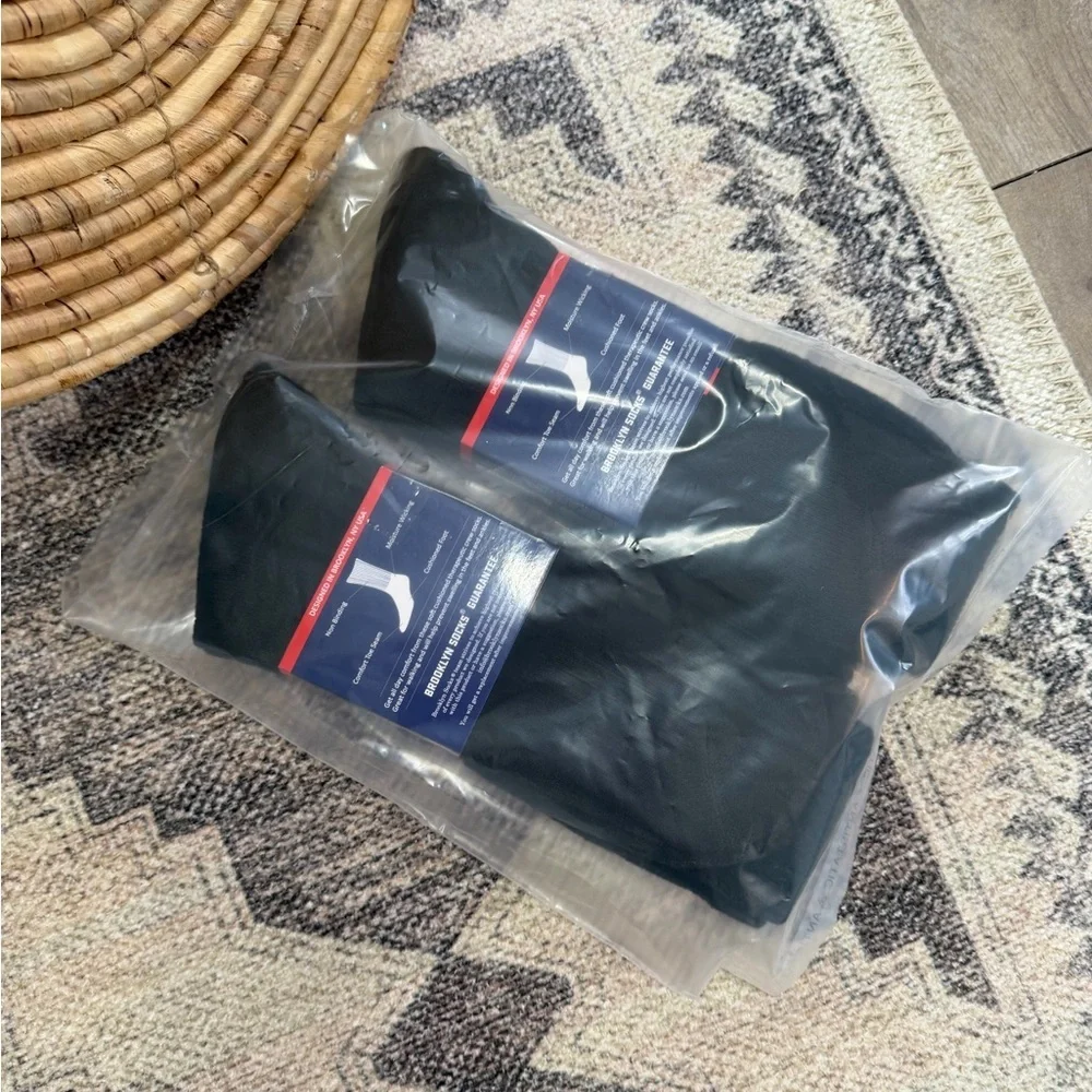 New Men’s Diabetic Black Medical Crew Socks 6 Pairs Big & Tall Cotton Nonbinding